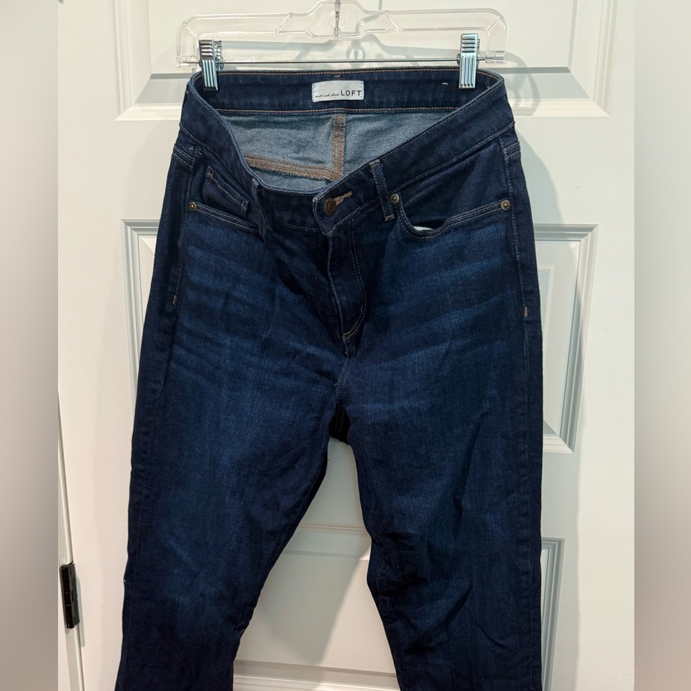 LOFT Women's Dark Blue Boot Cut Jeans